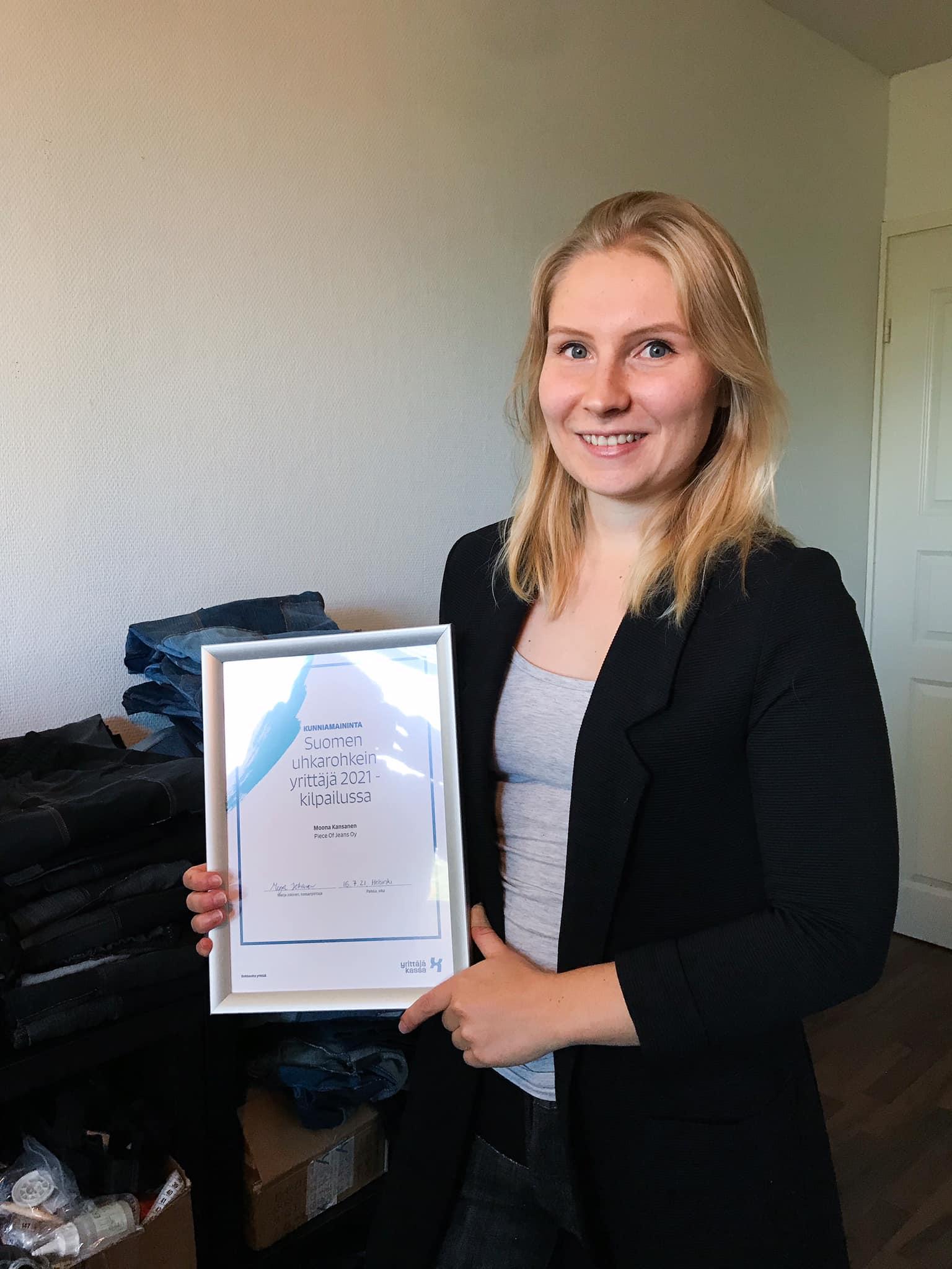 Ympäristövaikuttajalle kunniamaininta